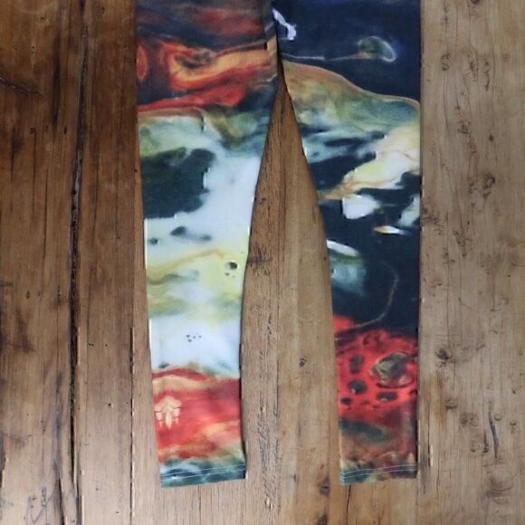 ART YOU WEAR MULTI COLOR DESIGN FULL LENGTH LEGGINGS SIZE SMALL - Picture 5 of 7